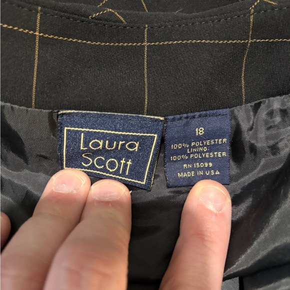 Vintage Laura Scott Black Maxi Skirt Casual - Picture 6 of 7